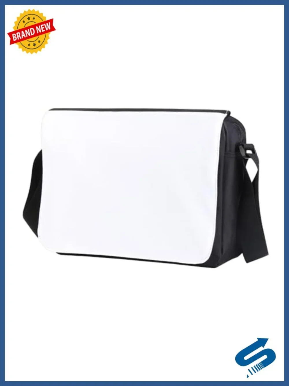 Blank Canvas Crossbody Sling Bag for DIY Heat Transfer Customizable Removable